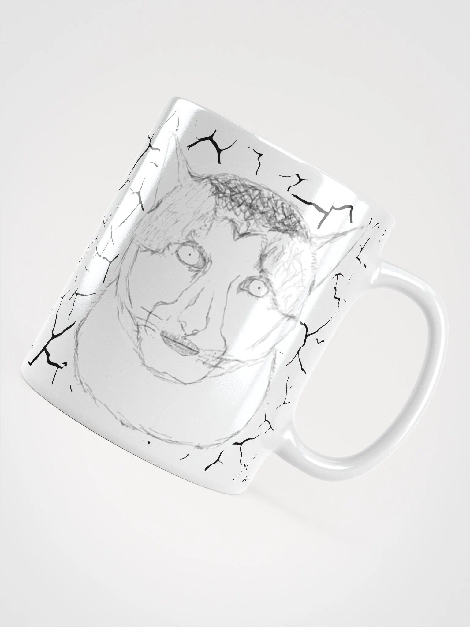 Extra Broken Cat Mug product image (4)