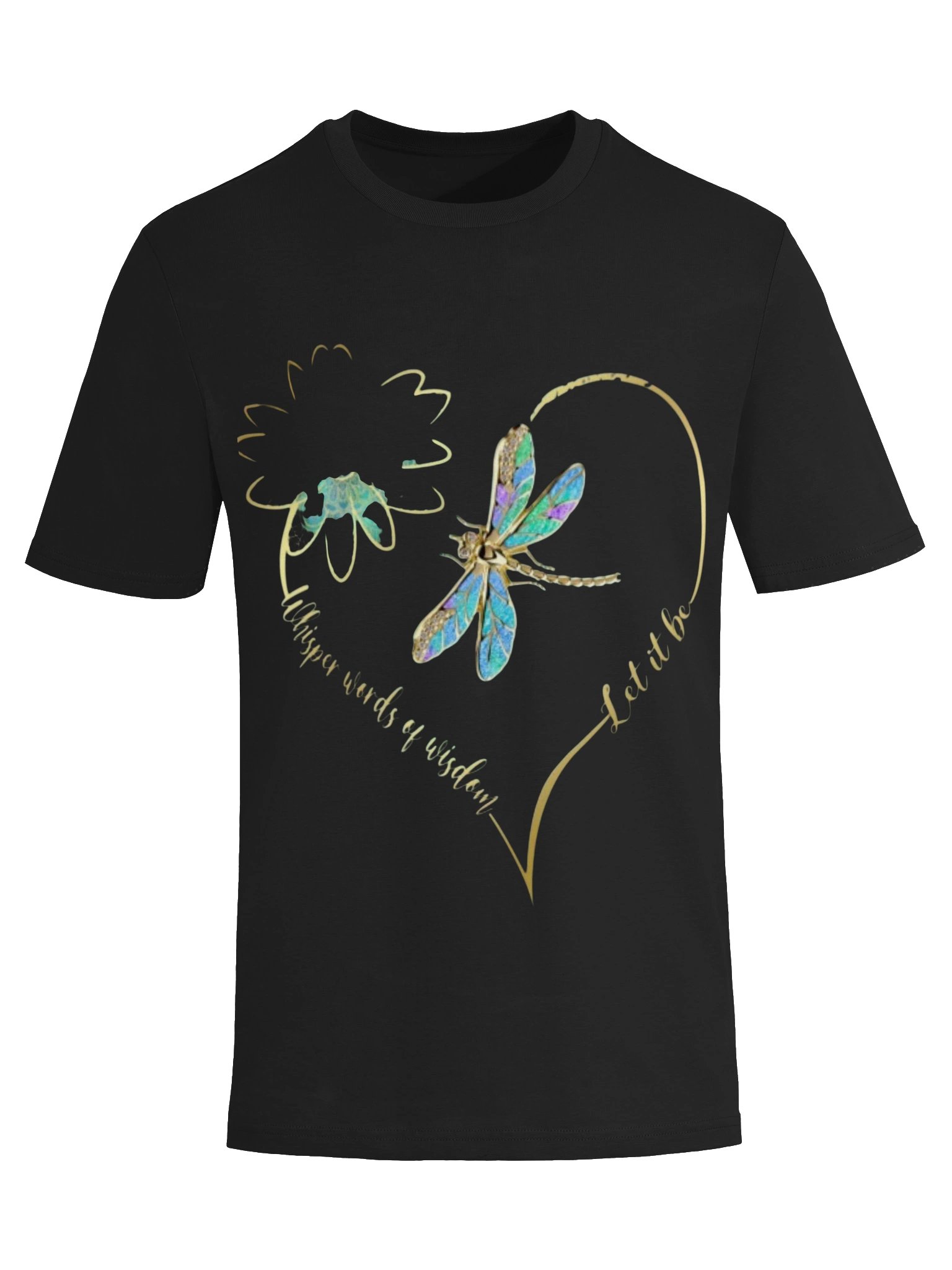 When You Bloom, They Bloom Too T-Shirt – Dragonfly & Wildflower Inspirational Tee | product image (5)