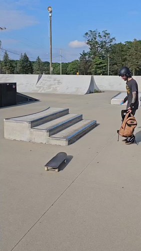 Just a little skate adventure in Holland, Michigan. 
Tried this mini ramp but it had to be 4 or 5 feet and it was just a bit ...