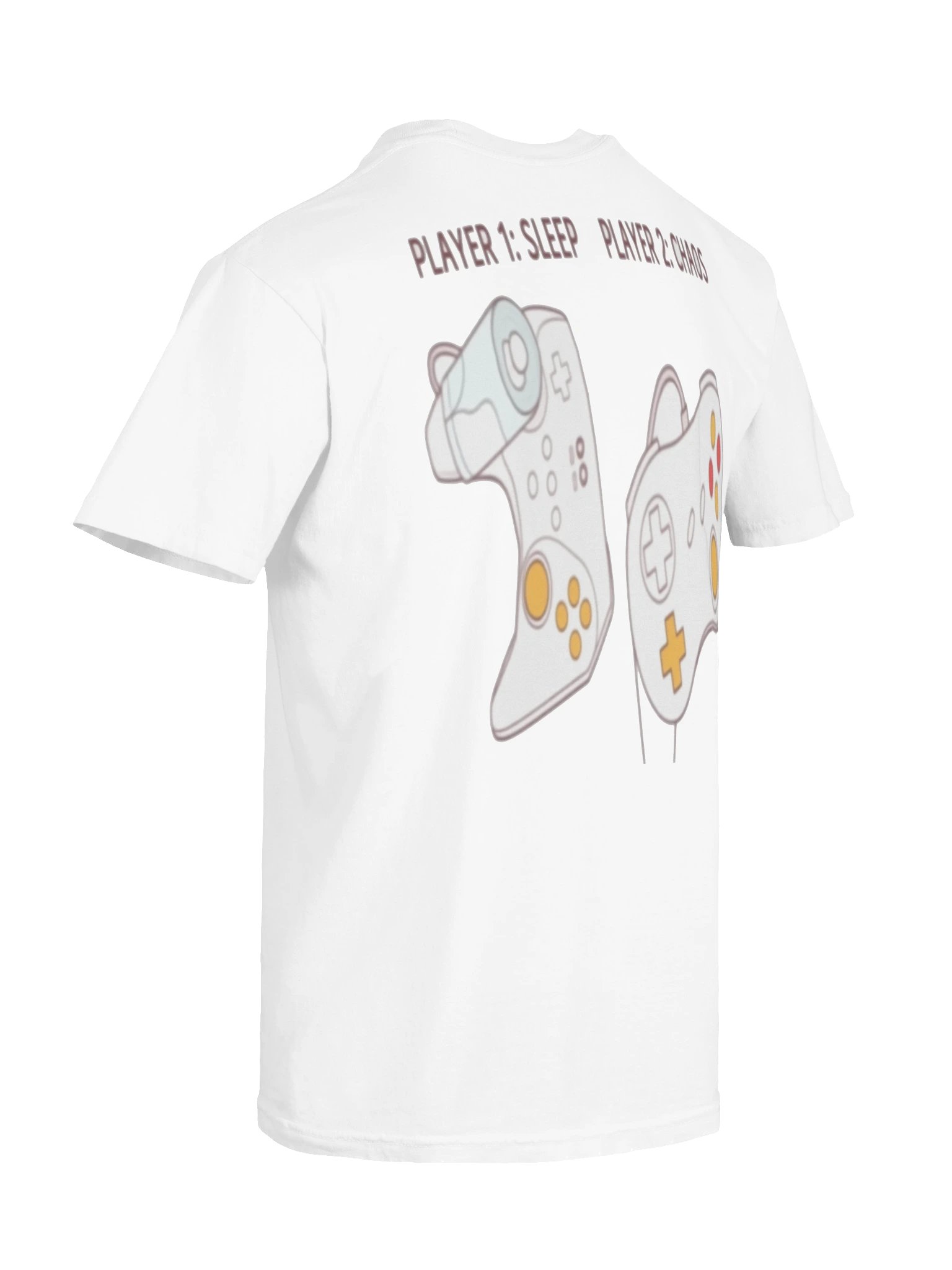 Player 1: Sleep, Player 2: Chaos - Tee (Light) product image (45)