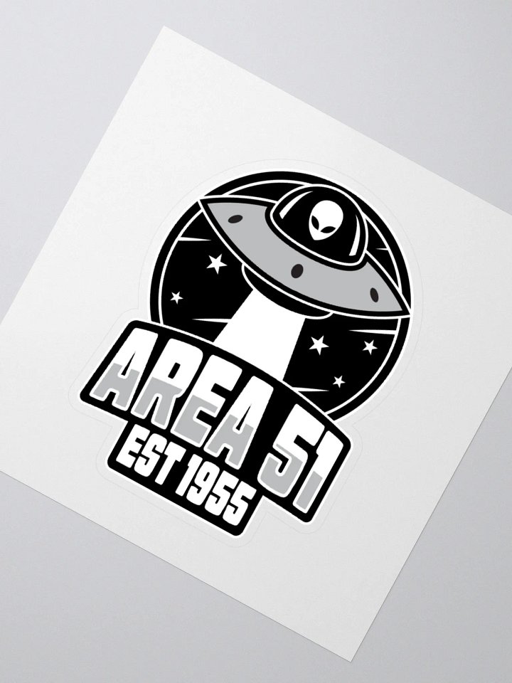 Area 51 Retro UFO Sticker product image (4)