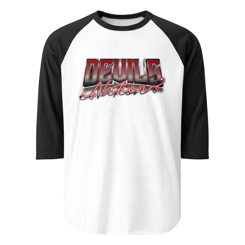 Devils Nation Retro - Tultex Fine Jersey Raglan Tee product image (7)