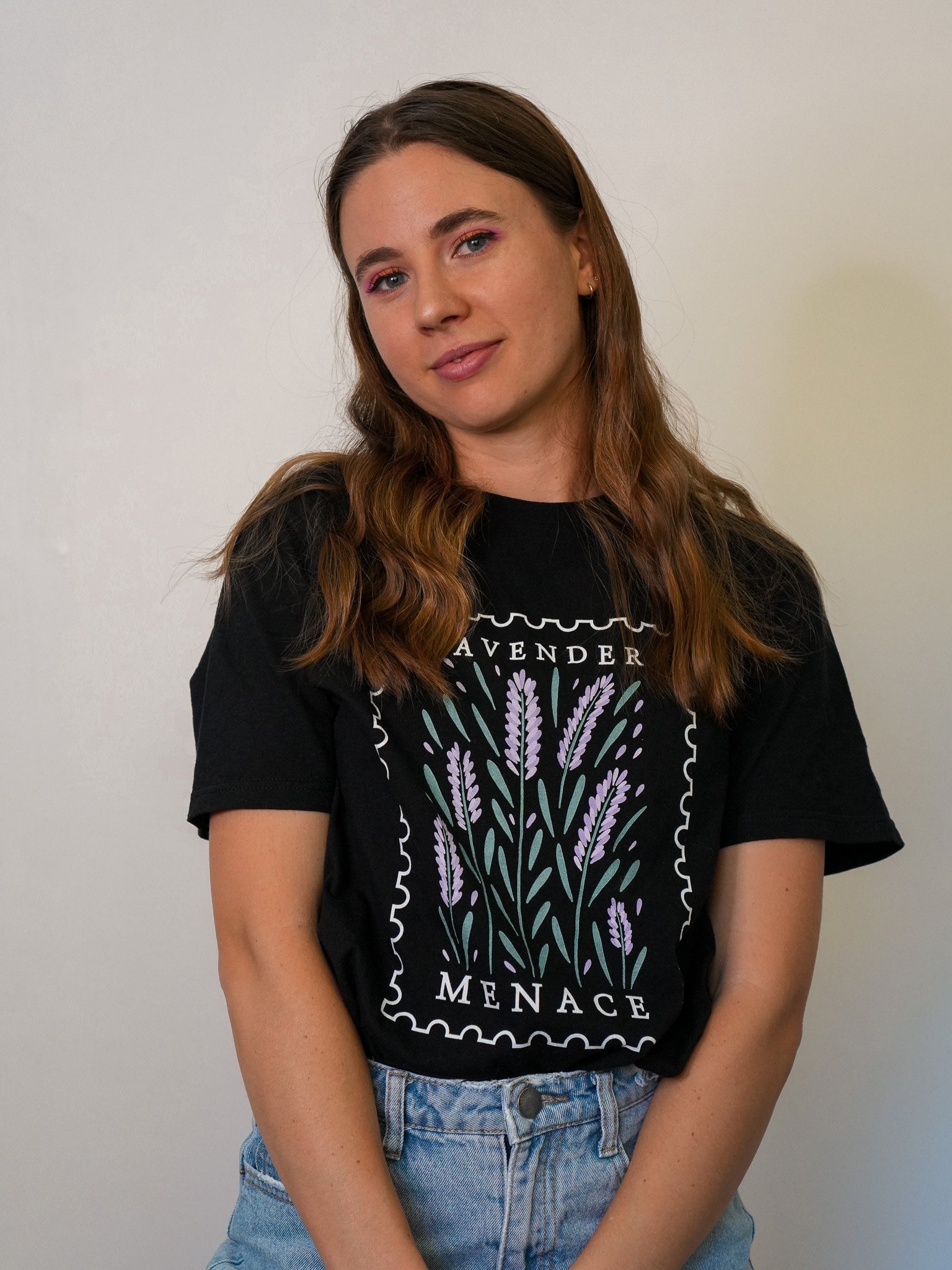 Lavender Menace Tee (Black) product image (1)