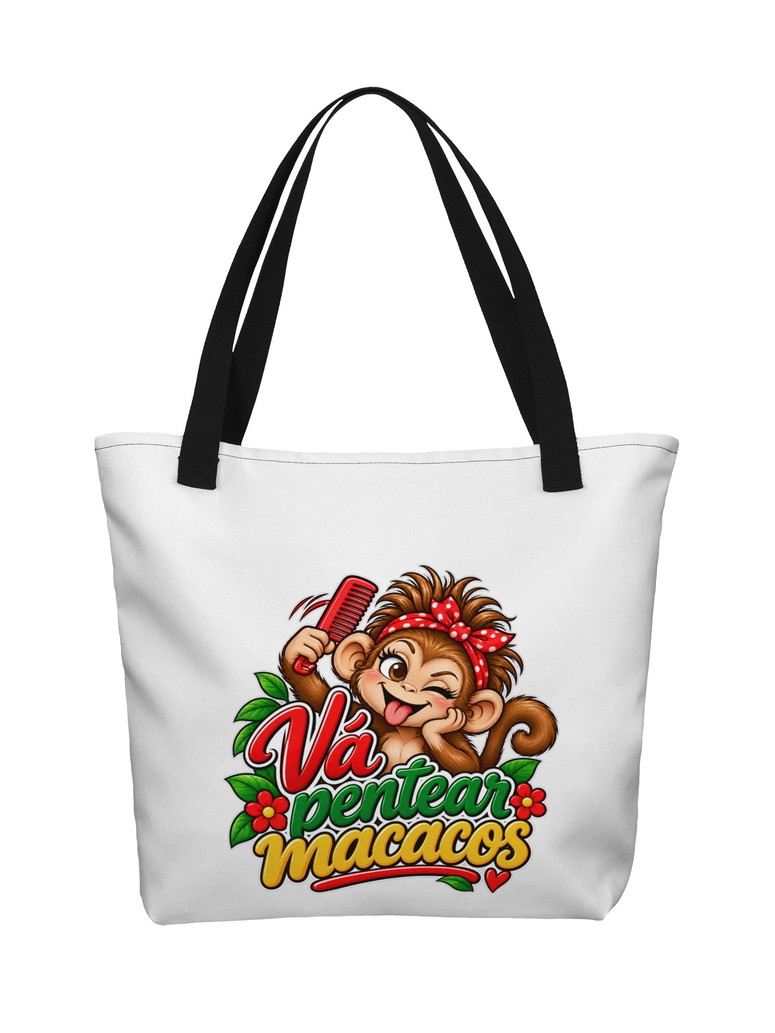 Vá Pentear Macacos – Funny Portuguese Saying Tote Bag product image (1)