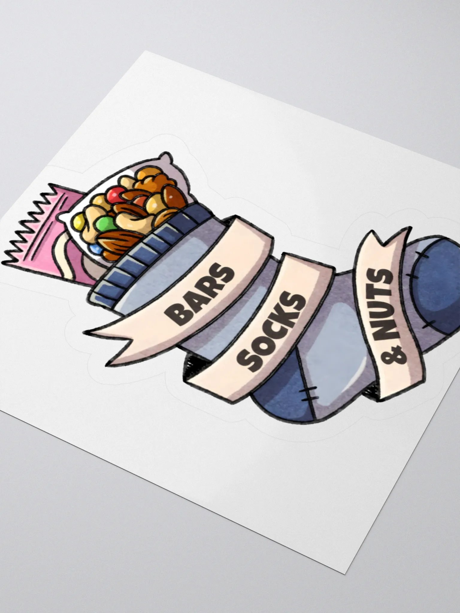 Bars, Socks & Nuts Sticker product image (6)