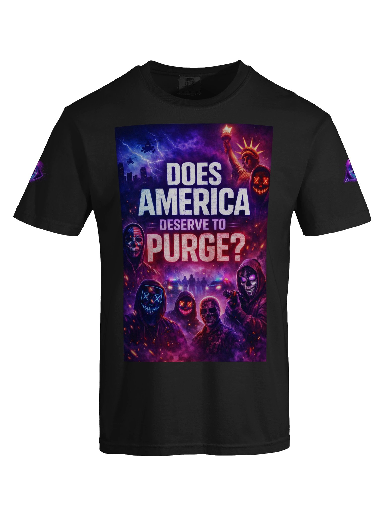 Neon Purge Graphic Tee — 'DOES AMERICA' product image (1)