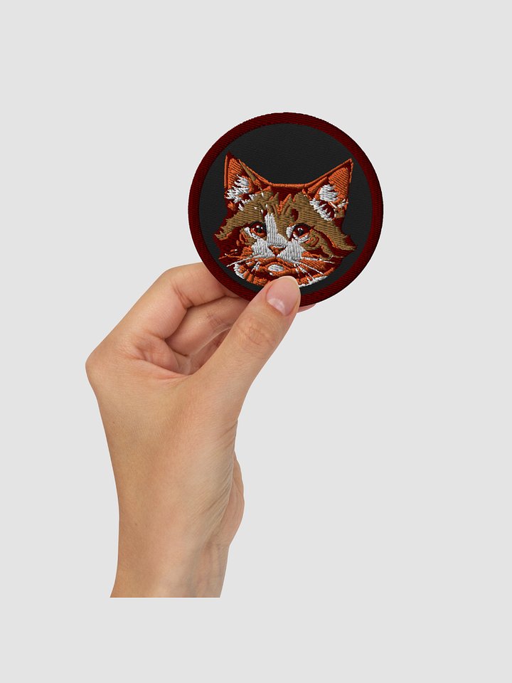 Eevee Face Embroidered Patch - Circular ⌀3 in product image (2)