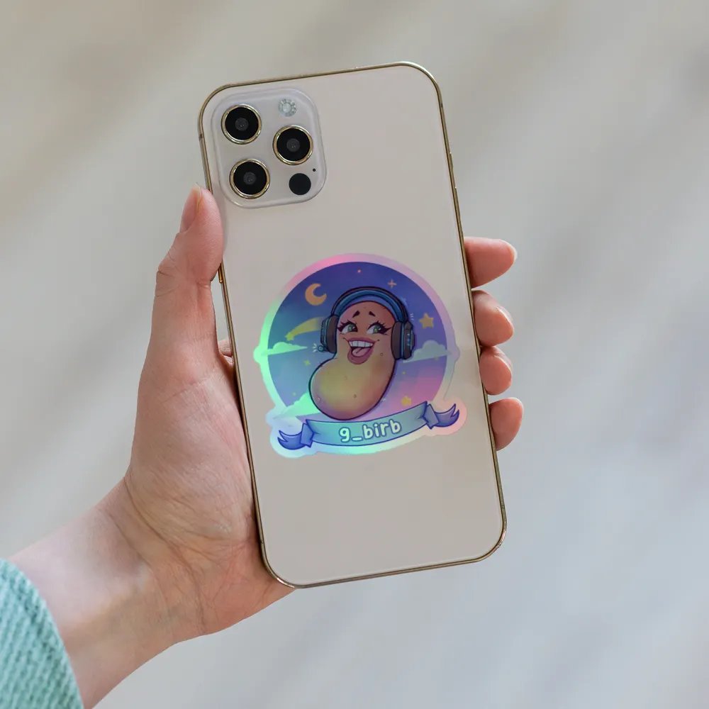 holographic logo sticker product image (6)