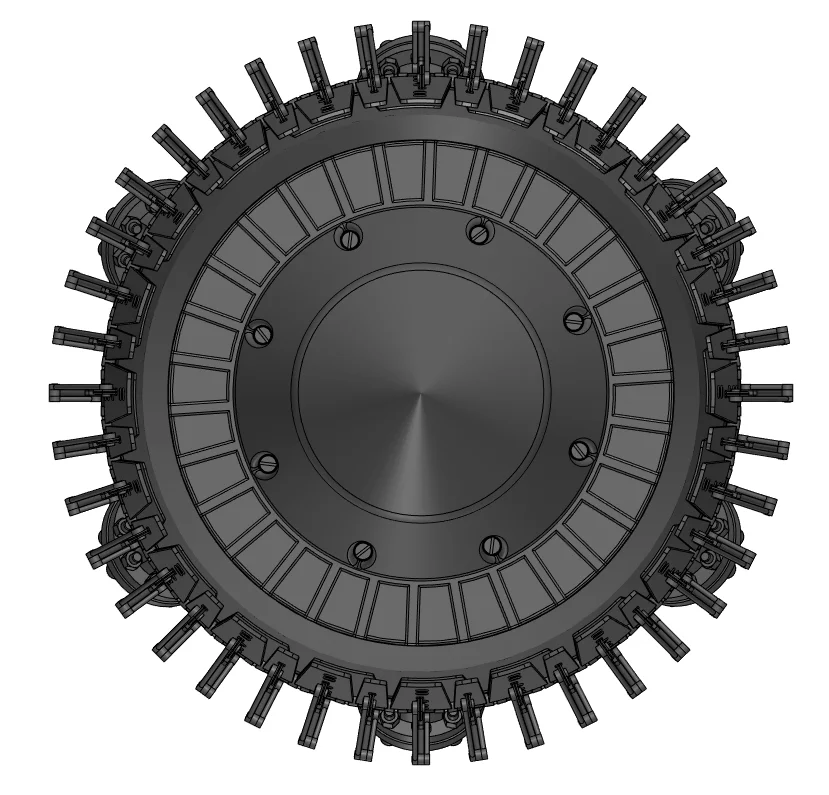 Chevron Pattern Jet Engine JET ENGINE MODEL STEP FILE | CADD Science