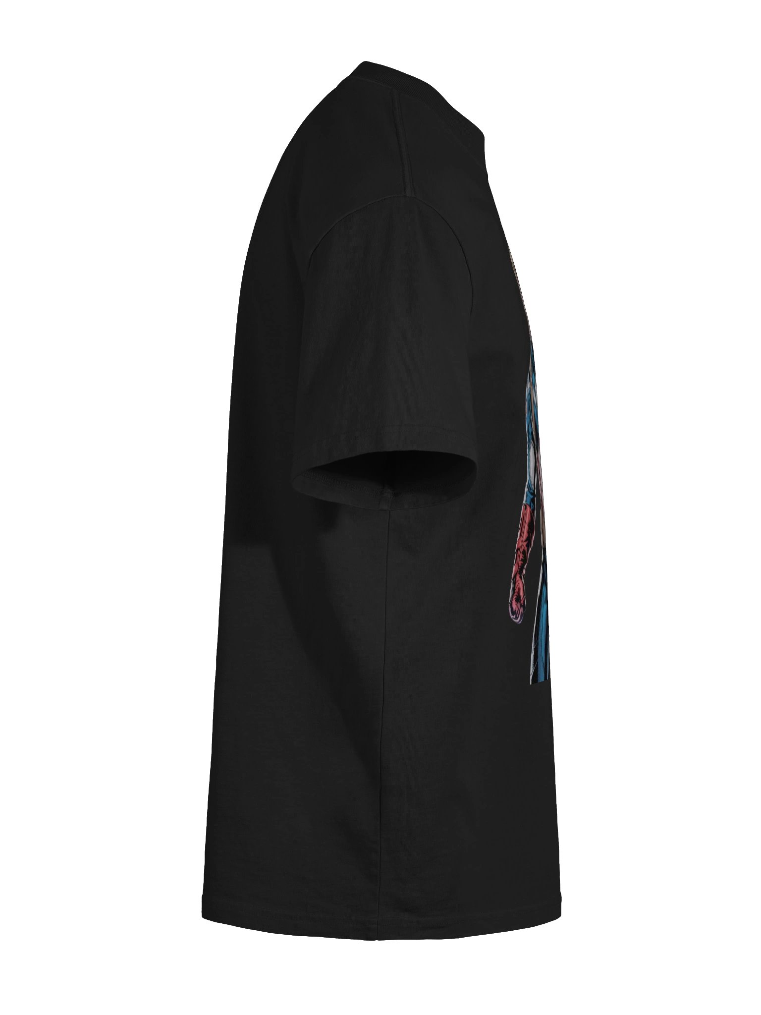Sentinel's Lunge: Captain America Veiled Onslaught Oversized Faded T-Shirt product image (11)