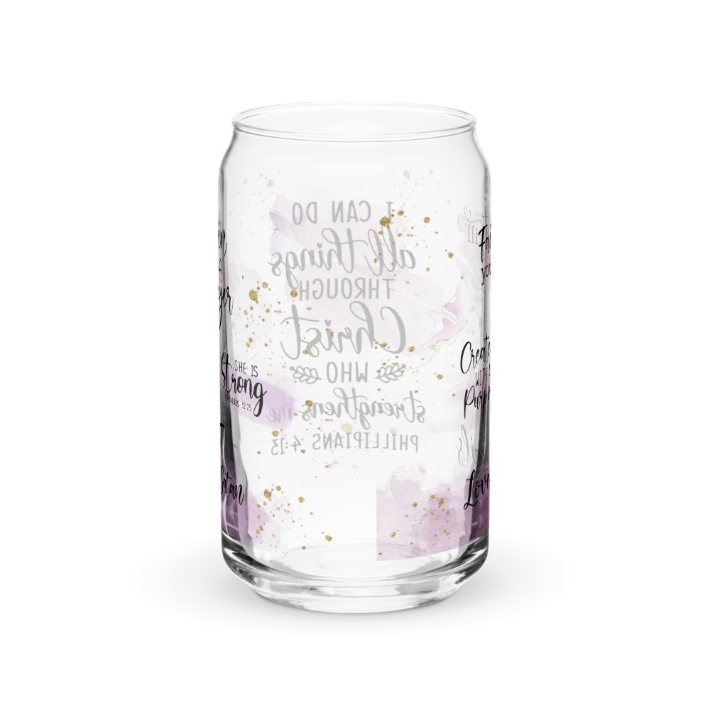 I Can Do All Things Through Christ Glass Tumbler product image (5)