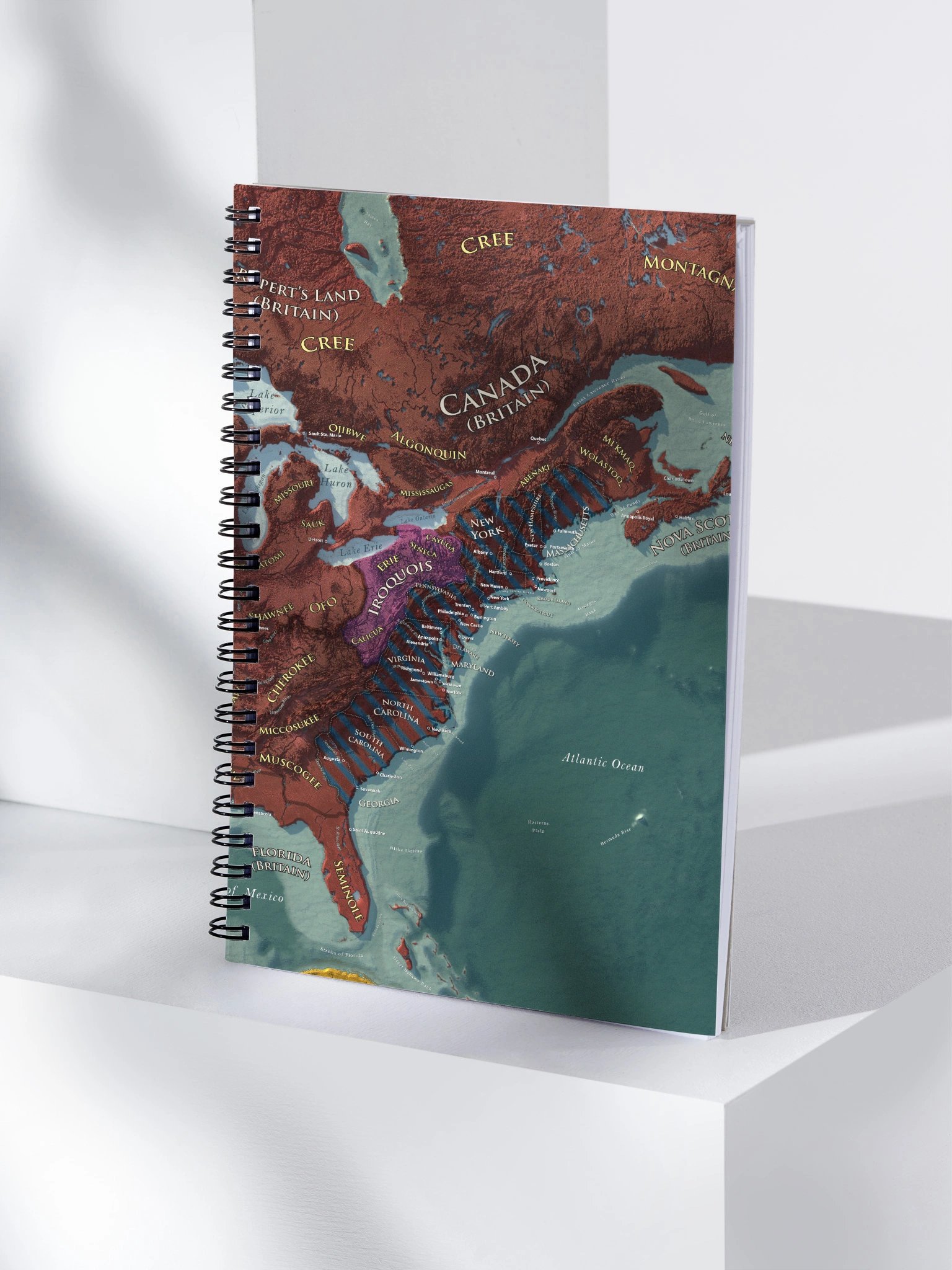 American Revolution Map - Notebook product image (3)
