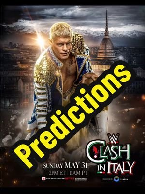 WWE Clash in Italy Predictions!!! #WWE #ClashInItaly #ProWrestling #fyp 