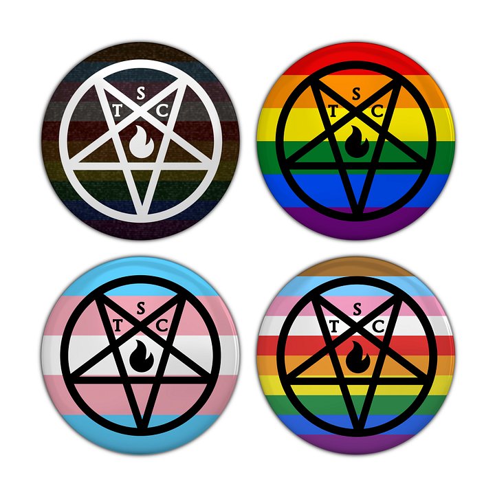 The Satanic Circle - 4 Button Packs (2.5 in.) product image (1)