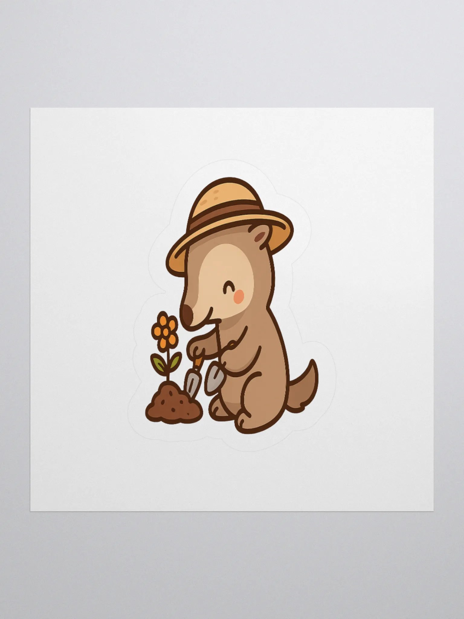 Garden Helper Anteater Sticker product image (1)