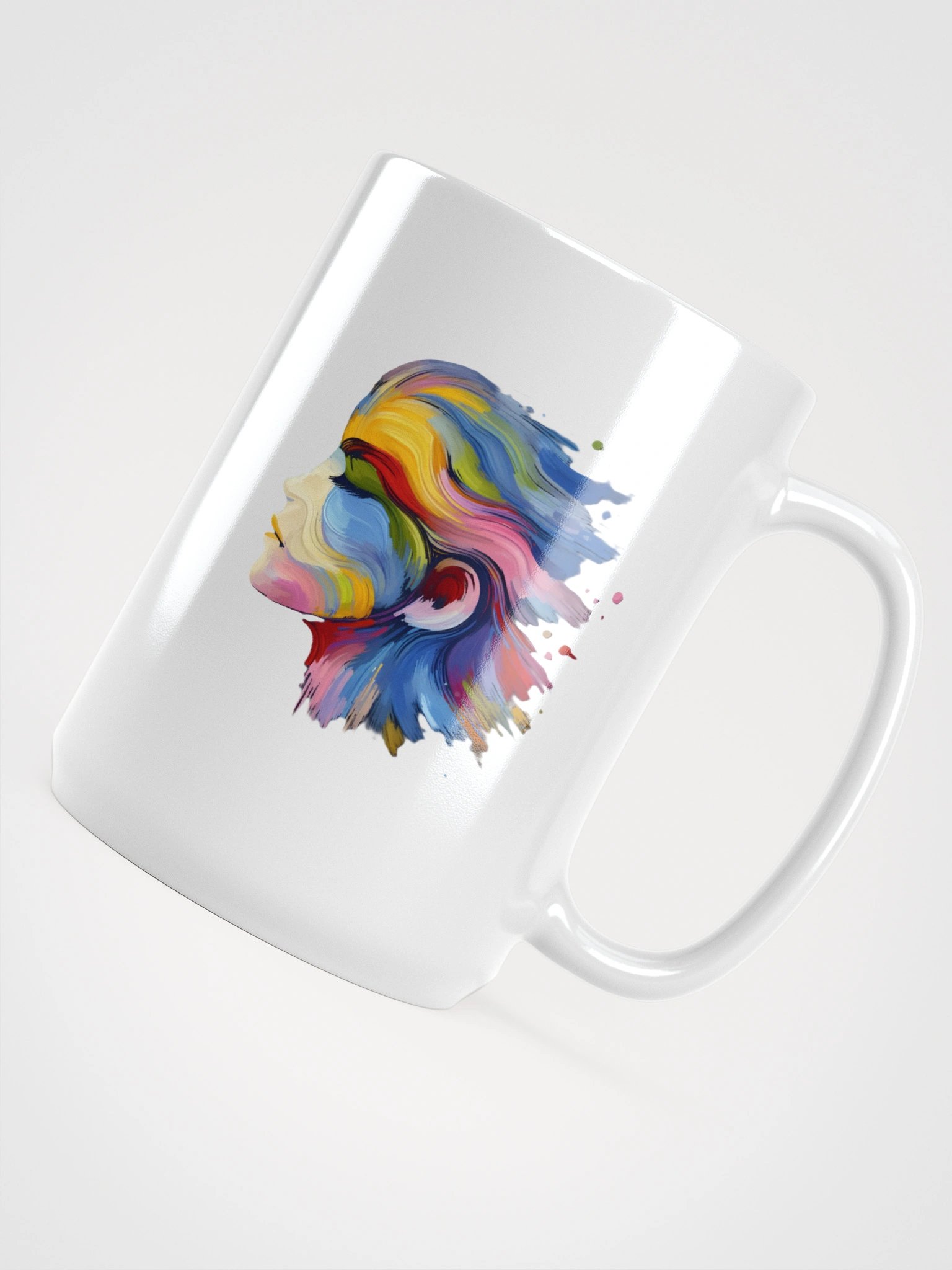 Vibrant Profile - White Glossy Mug product image (4)