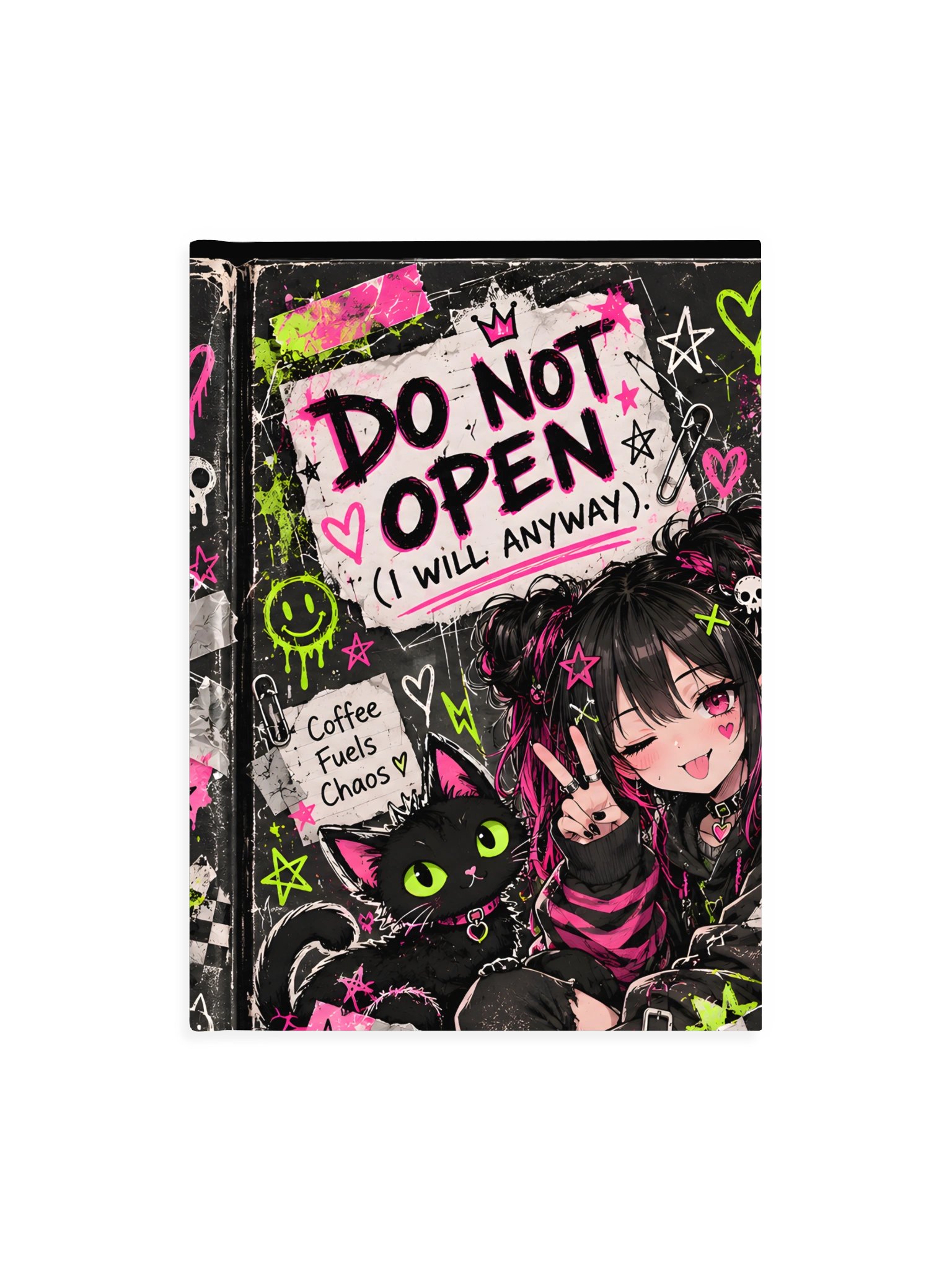 DO NOT OPEN (I Will Anyway) 💀💗 | Cute Chaos & Questionable Decisions Journal product image (1)