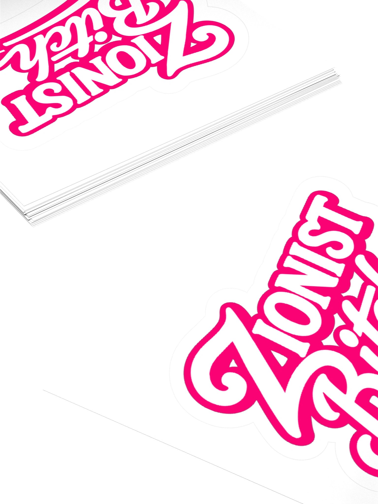 Zionist Bitch Sticker (Script) product image (12)