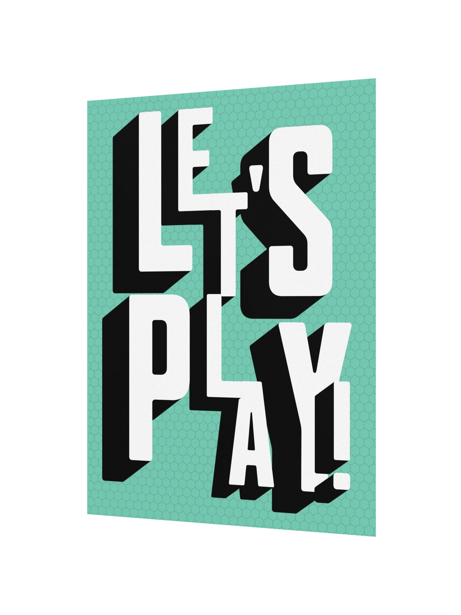 Let's Play Board Game Room Poster - UNFRAMED product image (3)