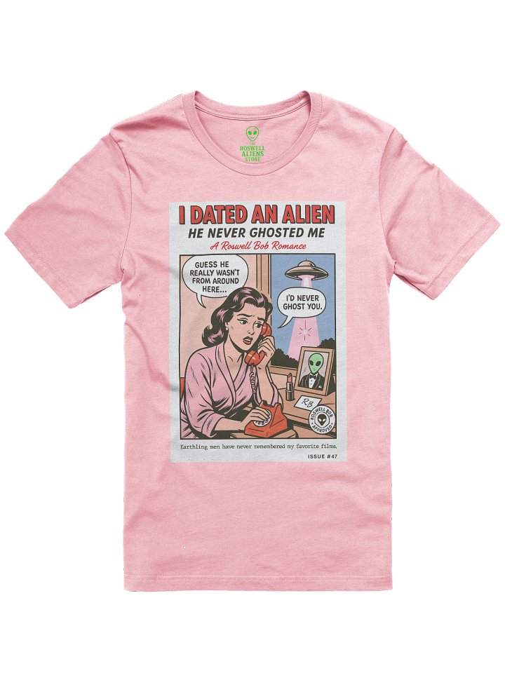 I Dated an Alien, He Never Ghosted Me Comic Book Parody Concert Tee Fit Unisex T-Shirt product image (49)