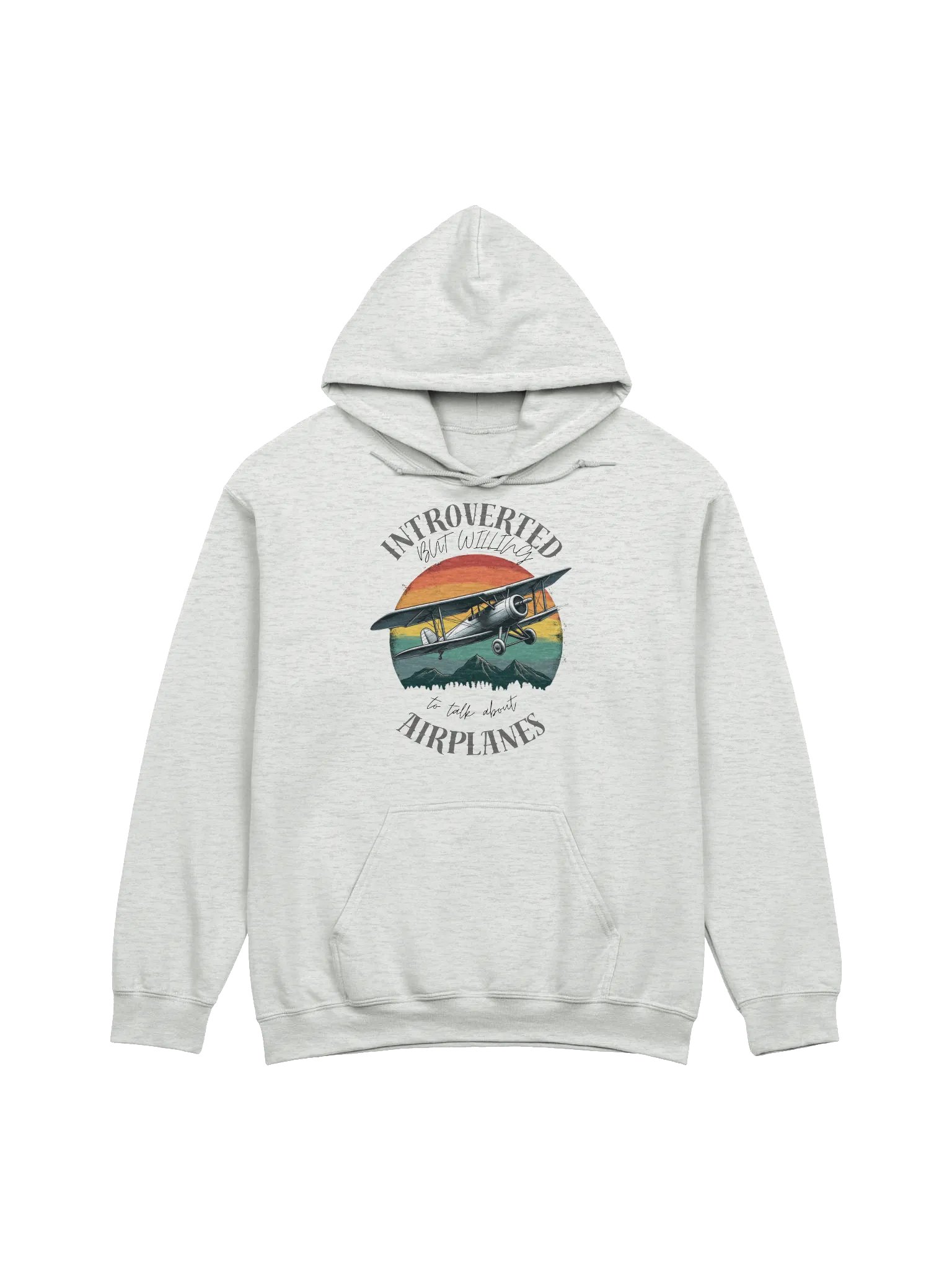 Introverted But willing to talk about airplanes hoodie product image (1)
