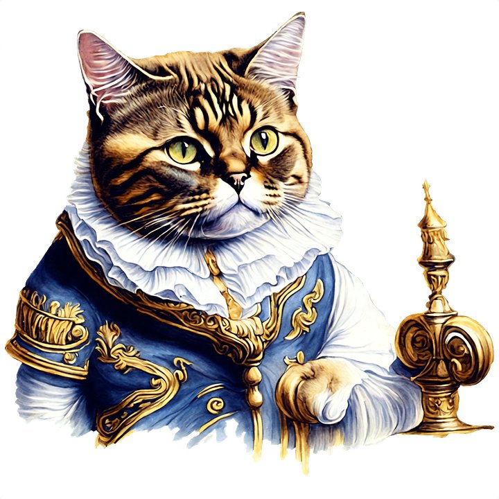 From Paw-princesses to Monarch Meows: Unique Wall Calendar Showcasing Cats as Royal Figures, Includes Stunning Art Prints! product image (1)