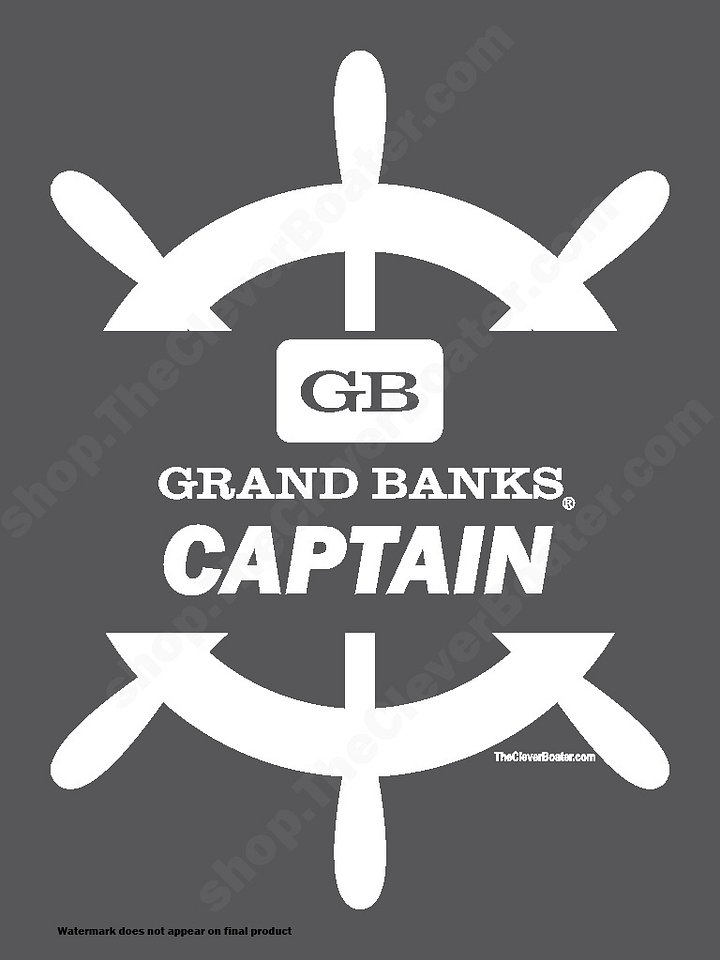 Grand Banks Captain - T-Shirt - Dark Shirt w/White Logo product image (2)