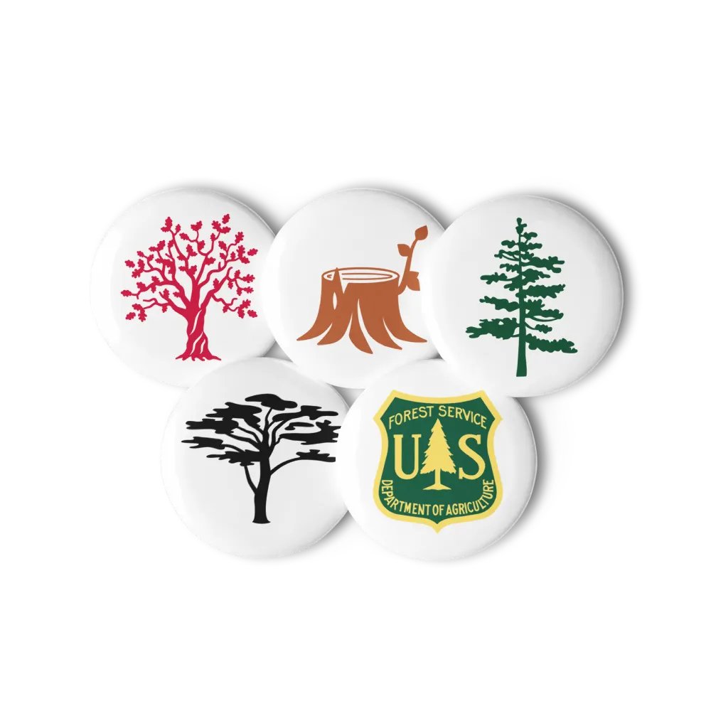 "Forest Service" Emblem Pin Buttons Set product image (12)
