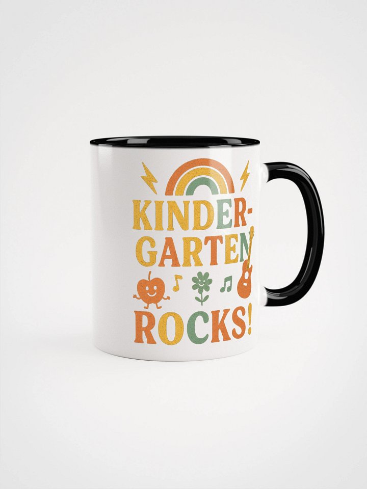 Kindergarten Rocks! Mug – Retro Coffee Cup for Teachers product image (5)