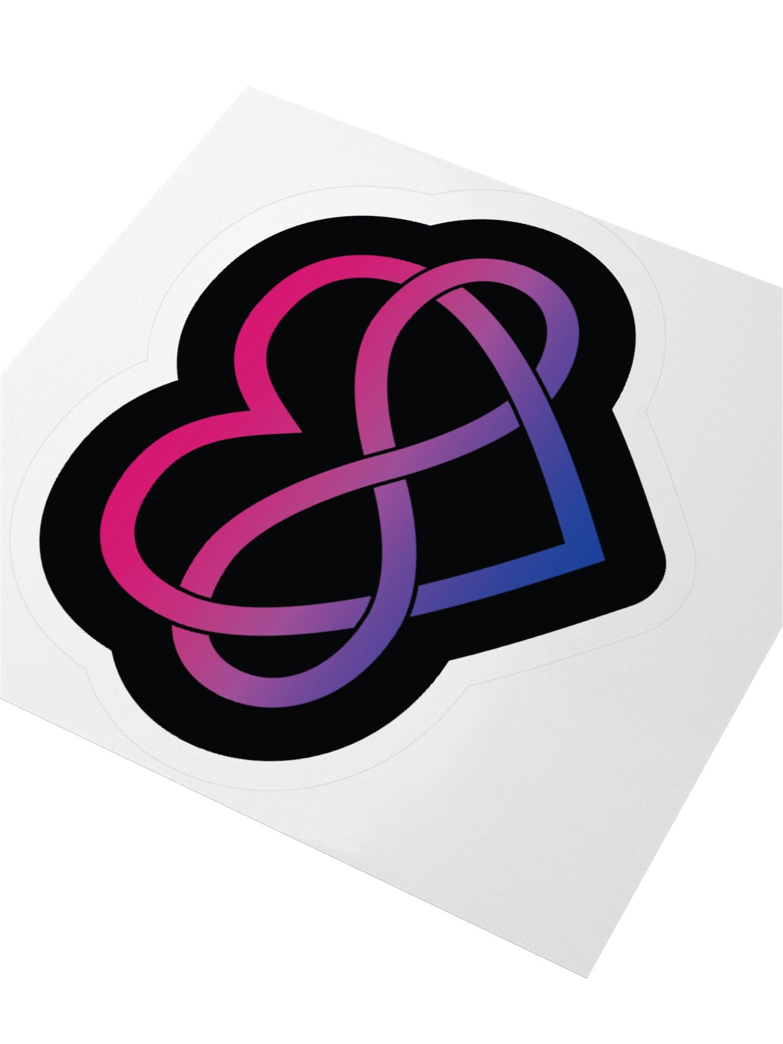 Bisexual Pride Gradient Polyamory Infinity Heart Sticker product image (7)