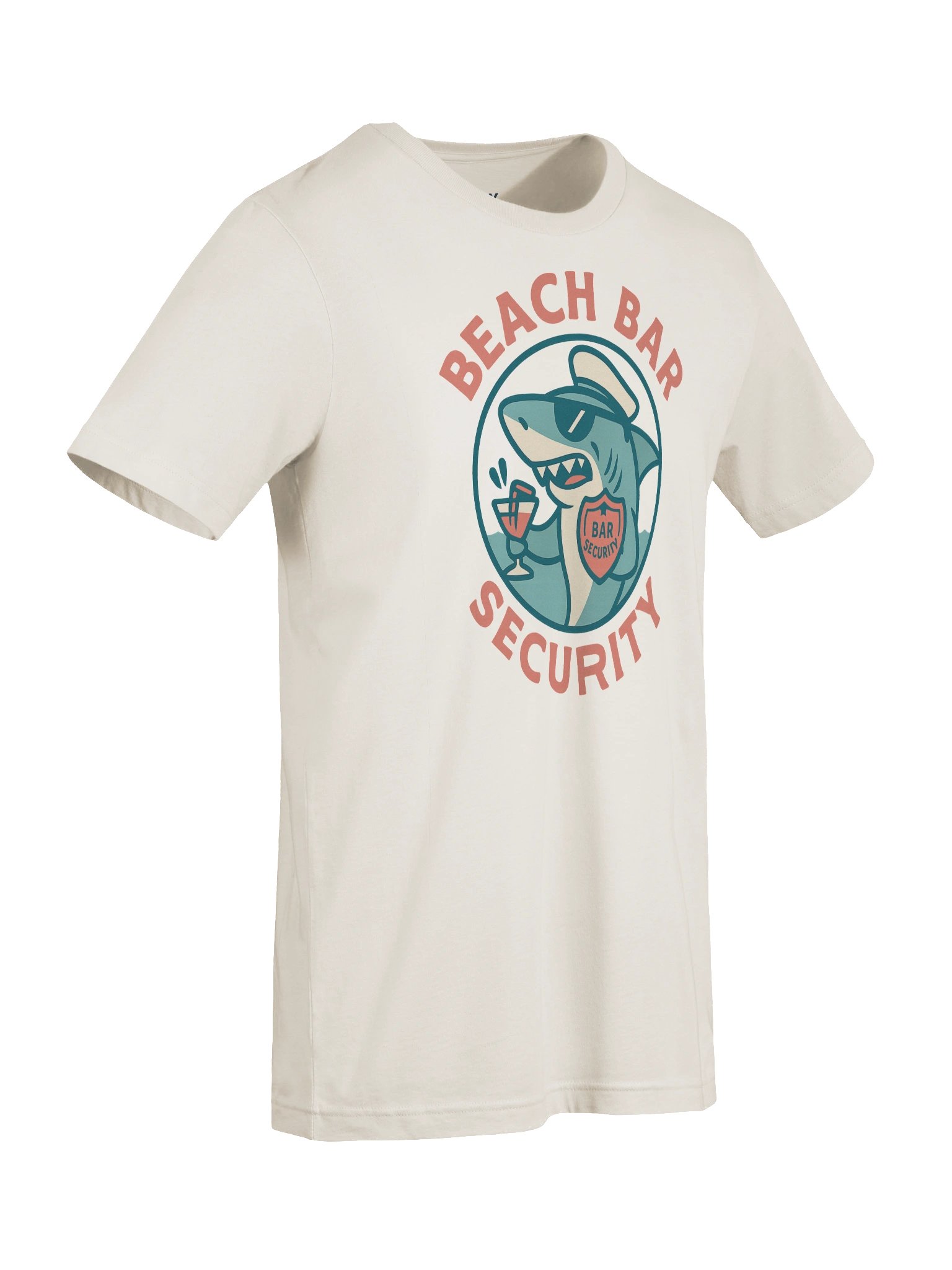Captain Shark Beach Bar Security T-Shirt product image (9)