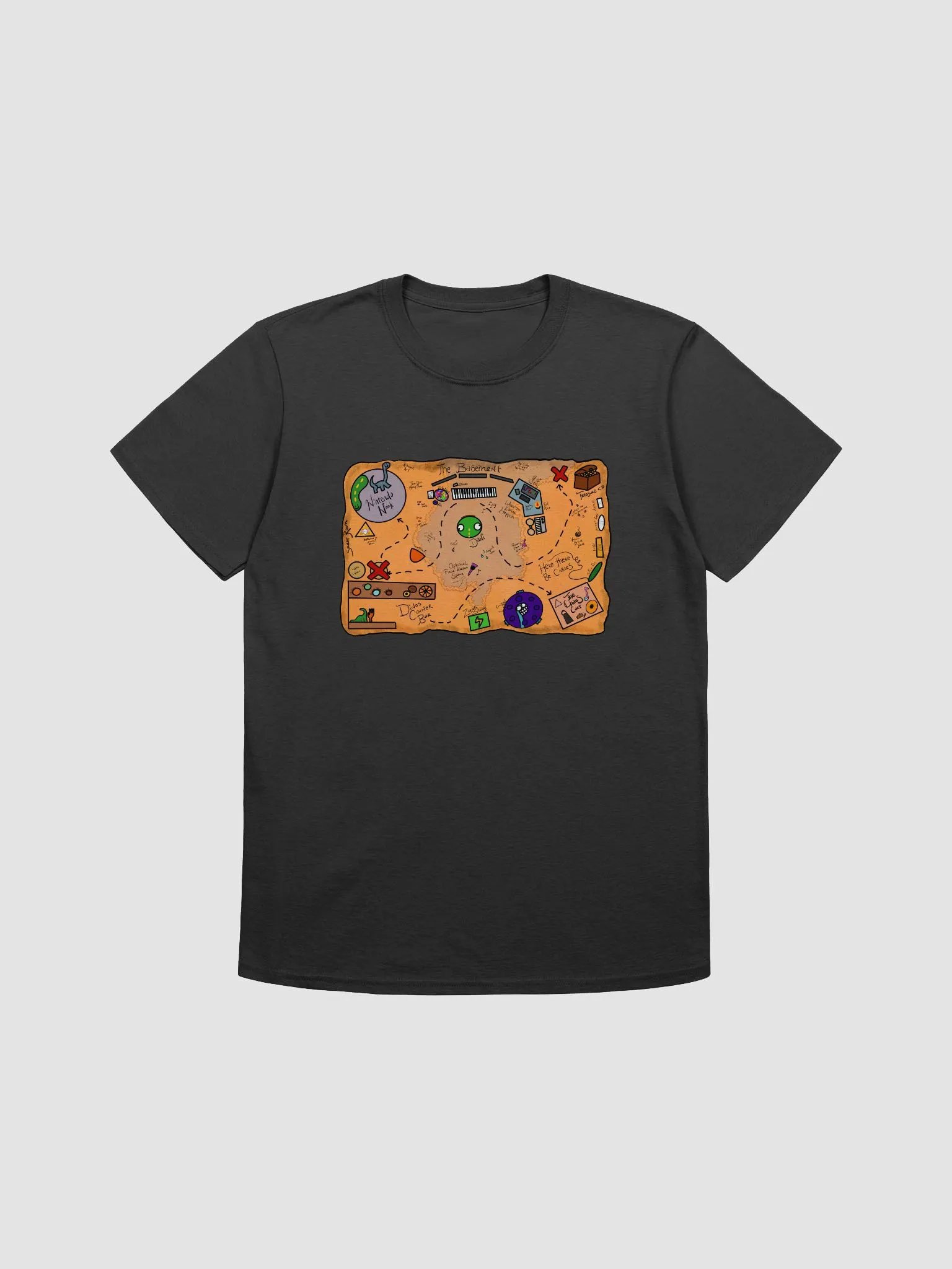 Basement Map T-Shirt product image (2)