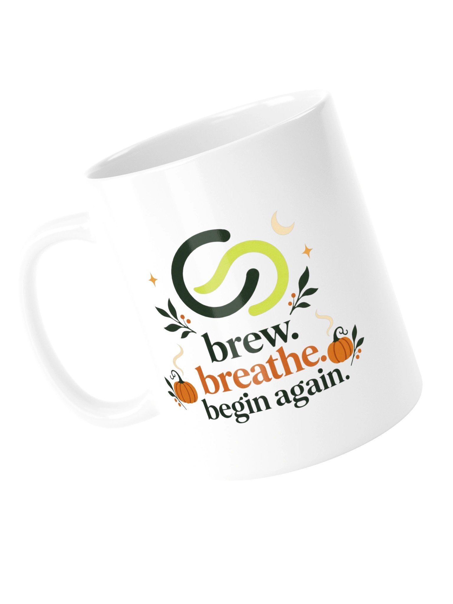 Brew, Breathe, Begin Again Halloween Coffee Mug product image (5)