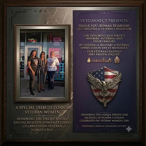 Honoring Service & Connection 🇺🇸✨

A huge thank you to @rebel2628 , GCU Military & Veteran Counselor, for hosting such a mean...