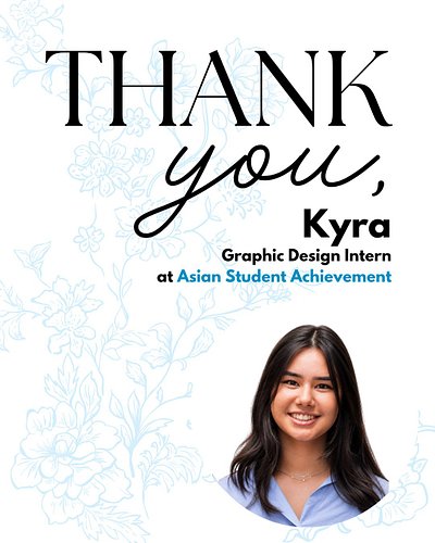 Kyra Reilley, you will be missed! 💐
We are grateful for all the fantastic graphic designs you created for ASA! We wish you al...