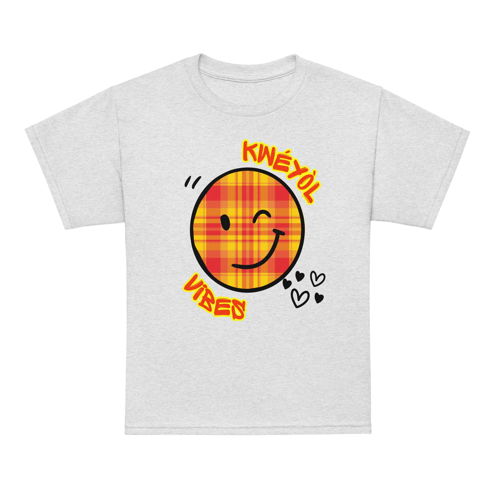 Madras Smiley Youth Sports Tee product image (1)