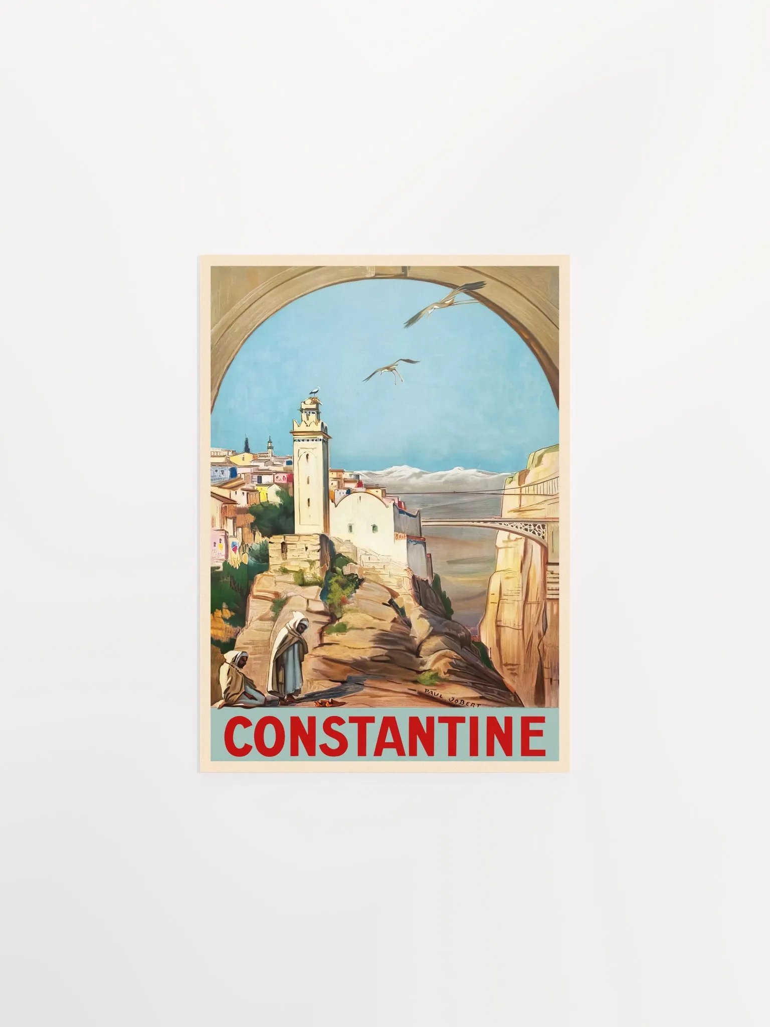 Constantine, Algeria, 1926 — retro vintage travel poster, retro travel art, retro travel wall art product image (6)