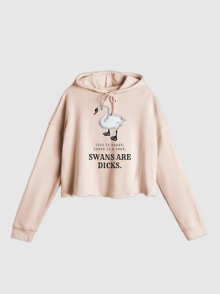 Shawn the Swan cropped hoodie product image (1)