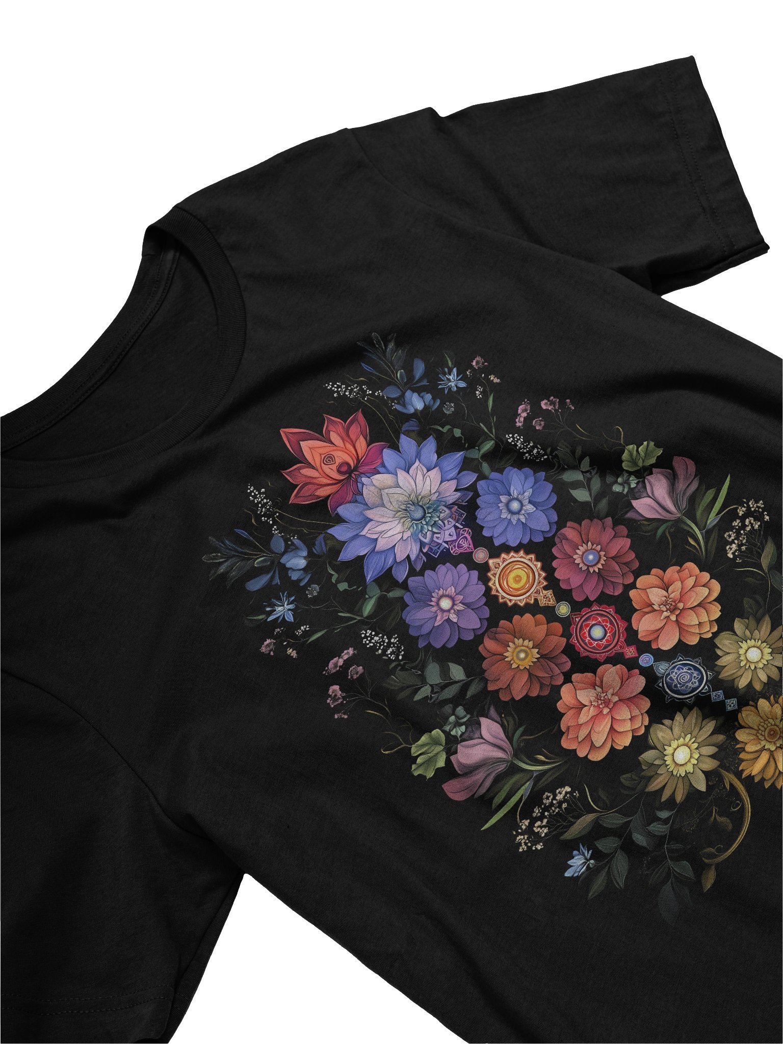 Flowers Chakra Yoga Floral Sacred Geometry Lotus T-Shirt 5 product image (25)