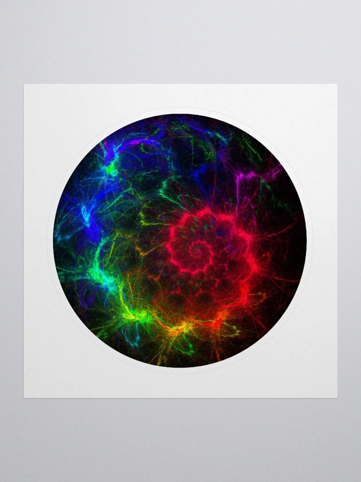 Fractal Chakra Kiss Cut Sticker product image (1)