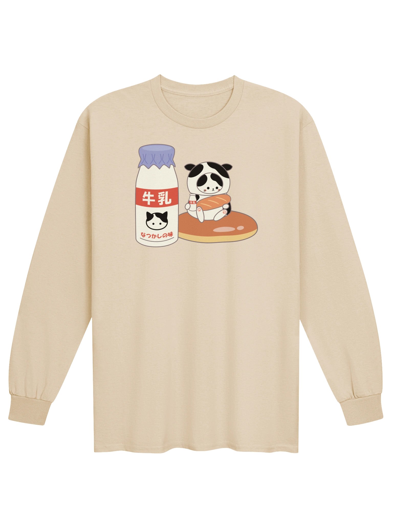 Milk Cat - Unisex Adult Long Sleeve T-shirt product image (1)