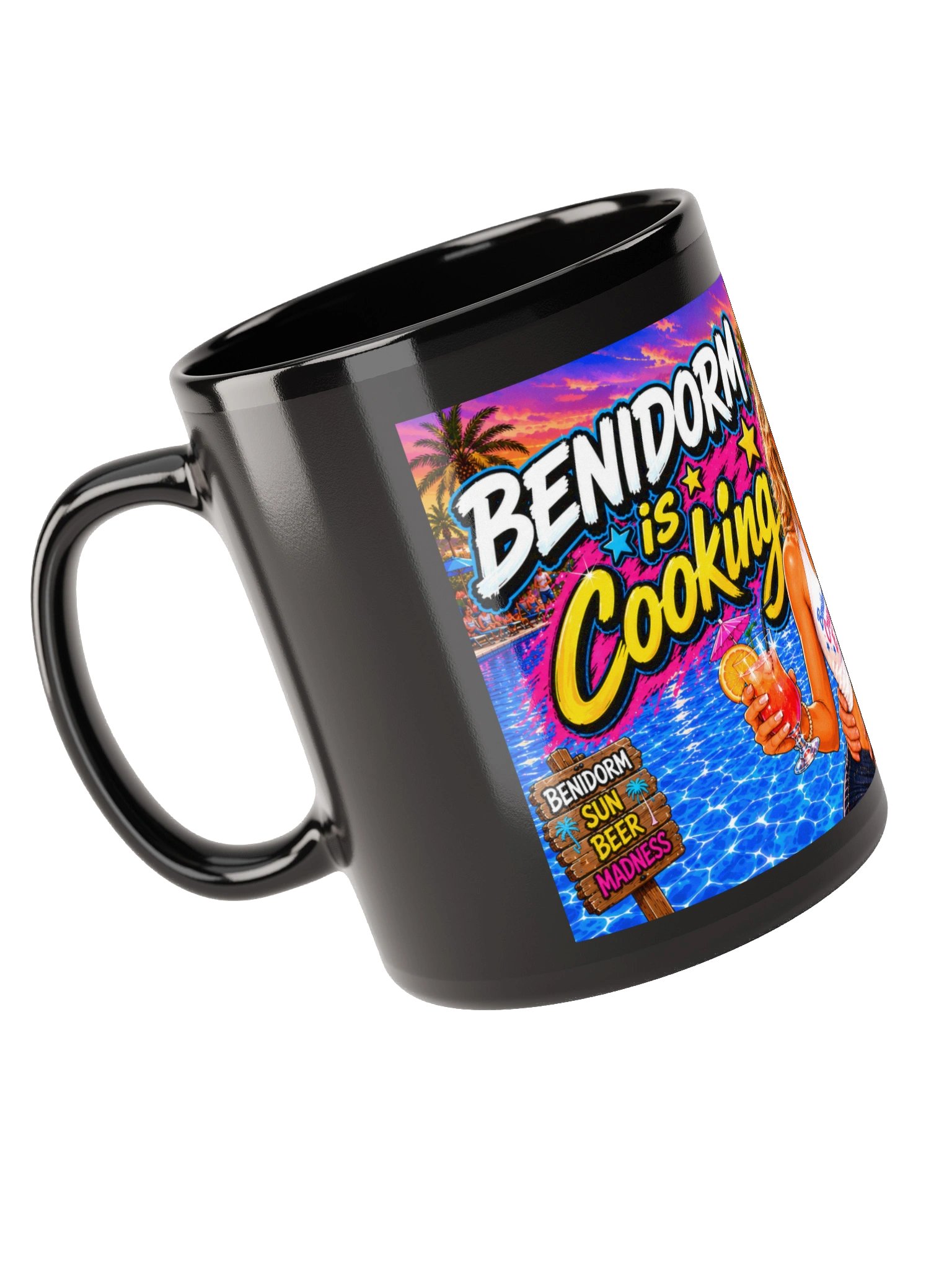 Benidorm is Cooking Black Mug product image (9)