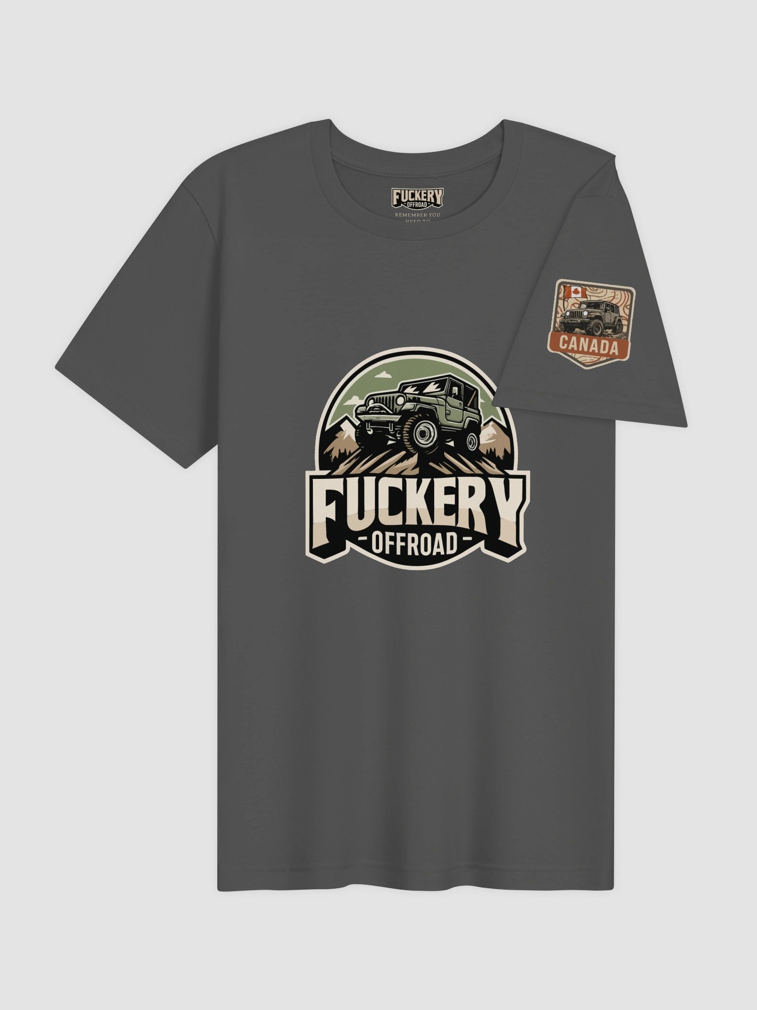 Unisex t-shirt with Fuckery Jeep Logo and Finesse Slogan (Dark colours) product image (53)