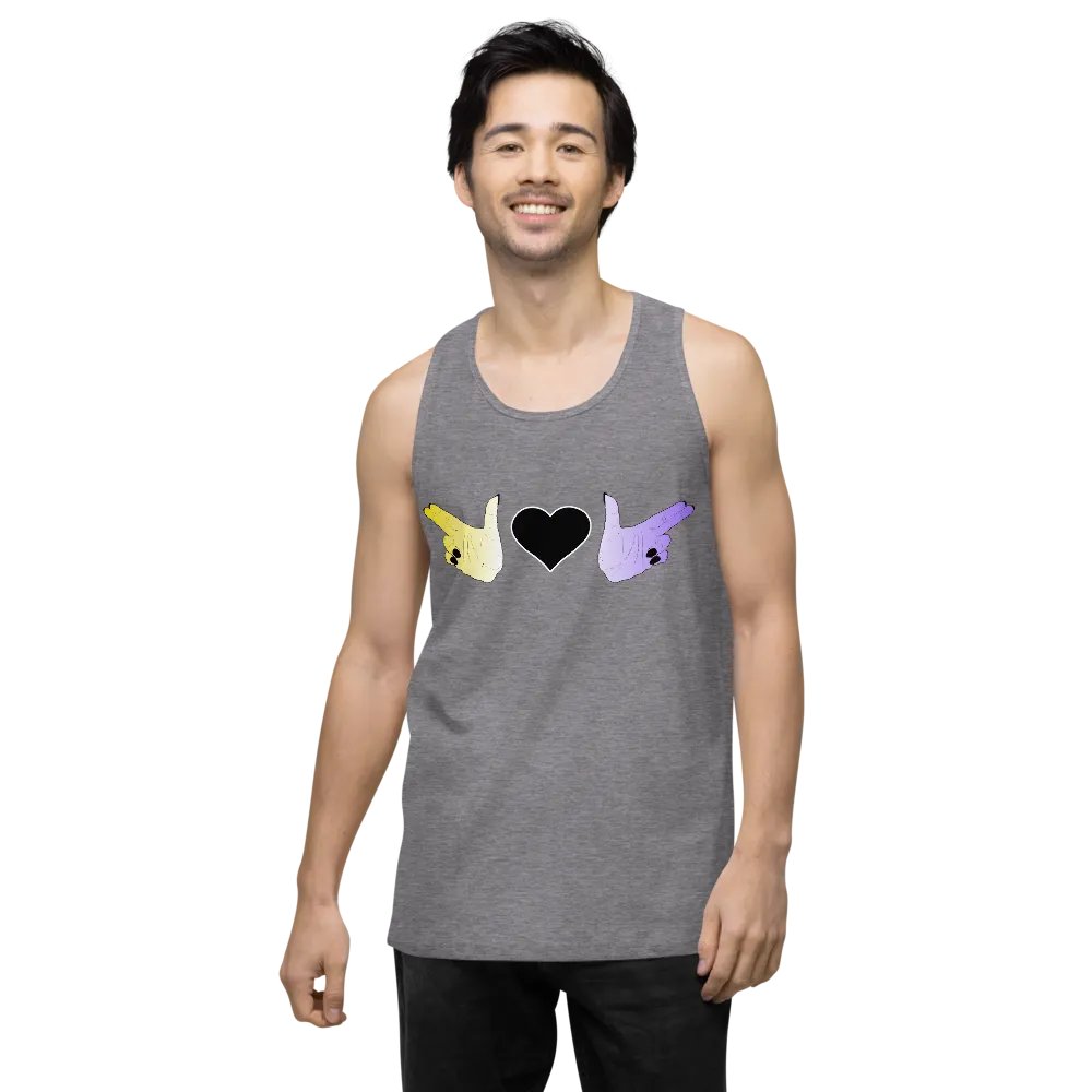Finger Guns (enby flag) Tank M product image (2)
