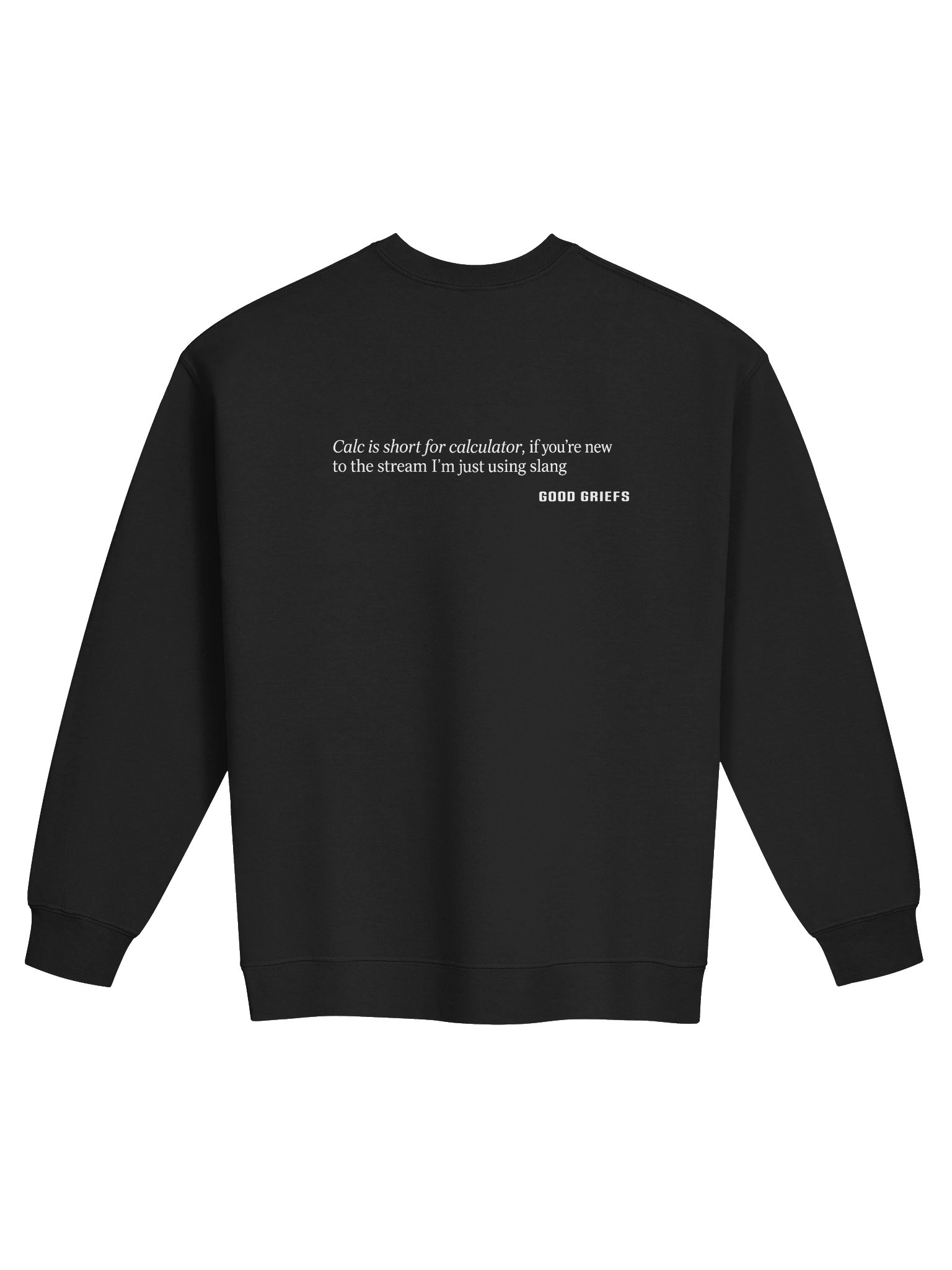 Calc is Short for... Men's Crew Neck - Dark product image (2)
