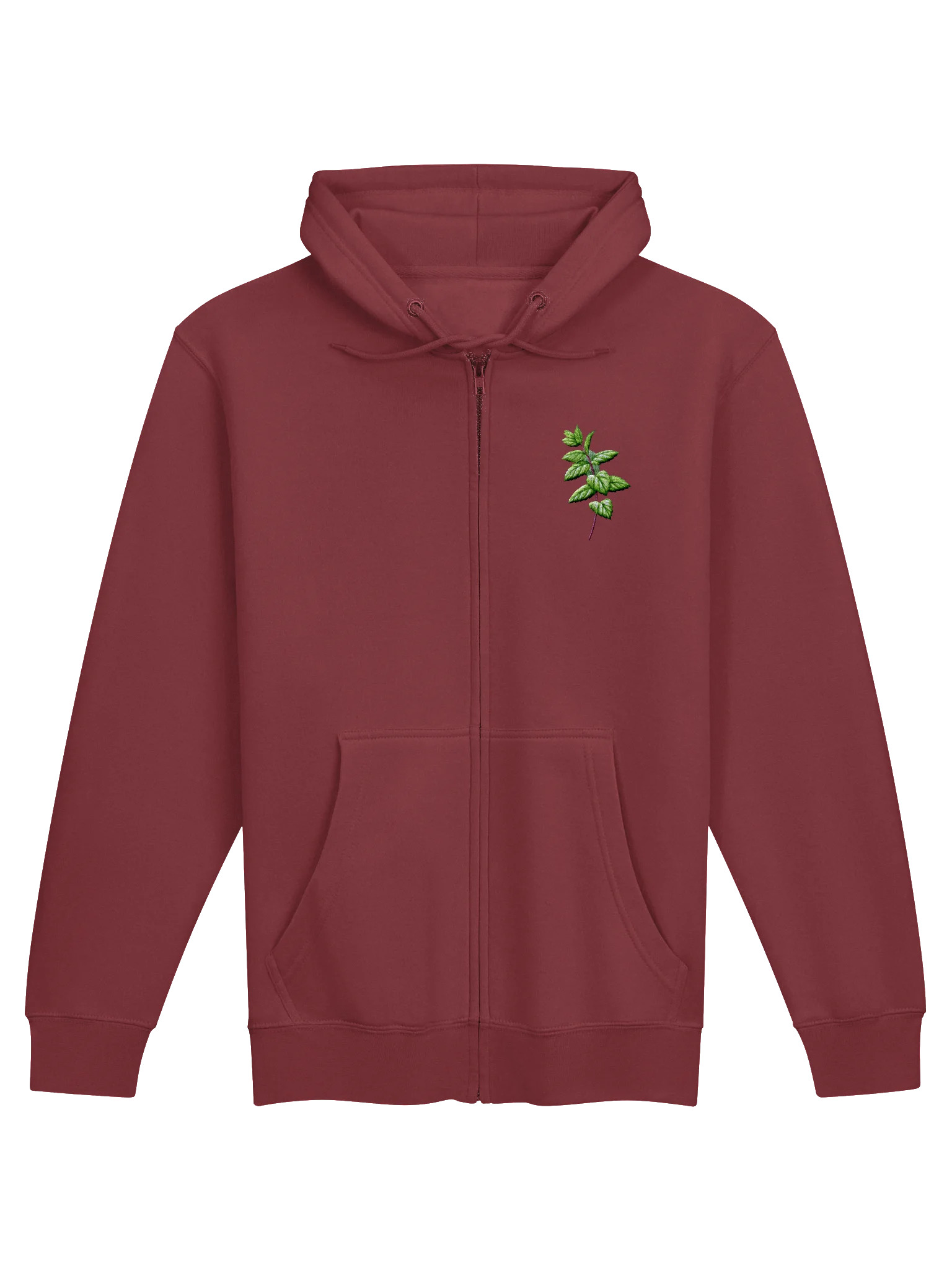 Mint Embroided Comfort Zip Hoodie product image (9)