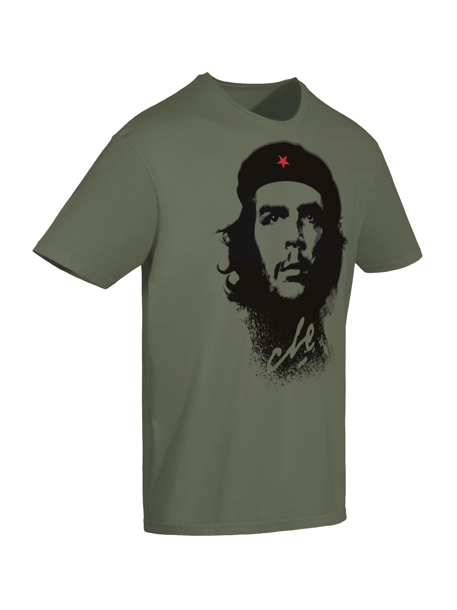 Che Guevara Shirt Military Green Revolution Rebel product image (3)