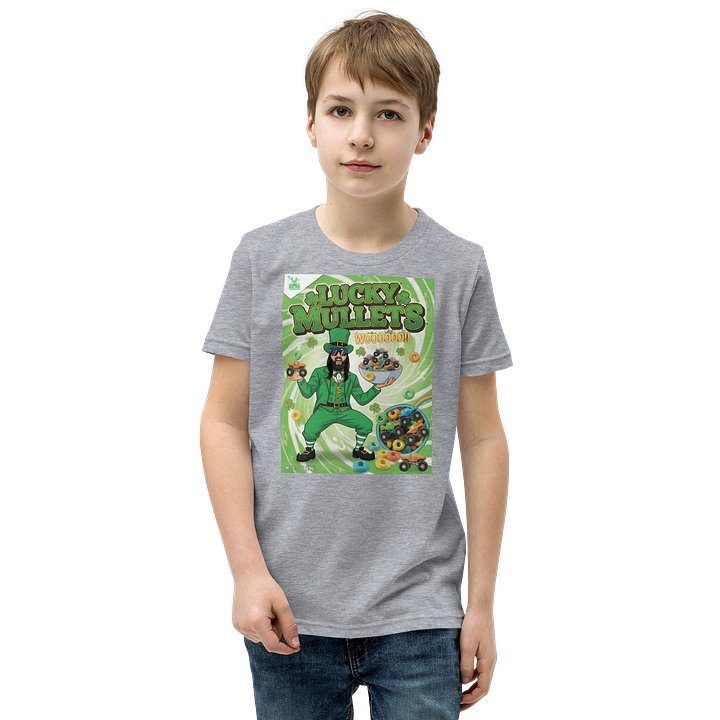 Bella+Canvas Youth Short Sleeve T-Shirt : LUCKY MULLET product image (8)