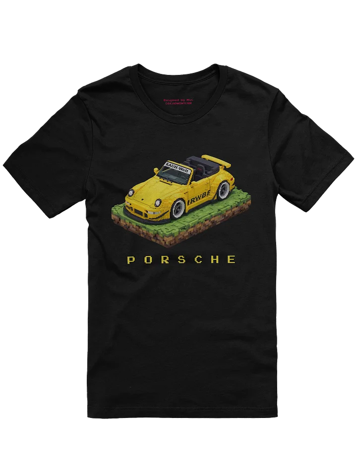Speed Yellow Porsche 993 RWB "Nohra" Rauh-Welt Begriff Shirt (Pixel, Retro, Minecraft) product image (5)