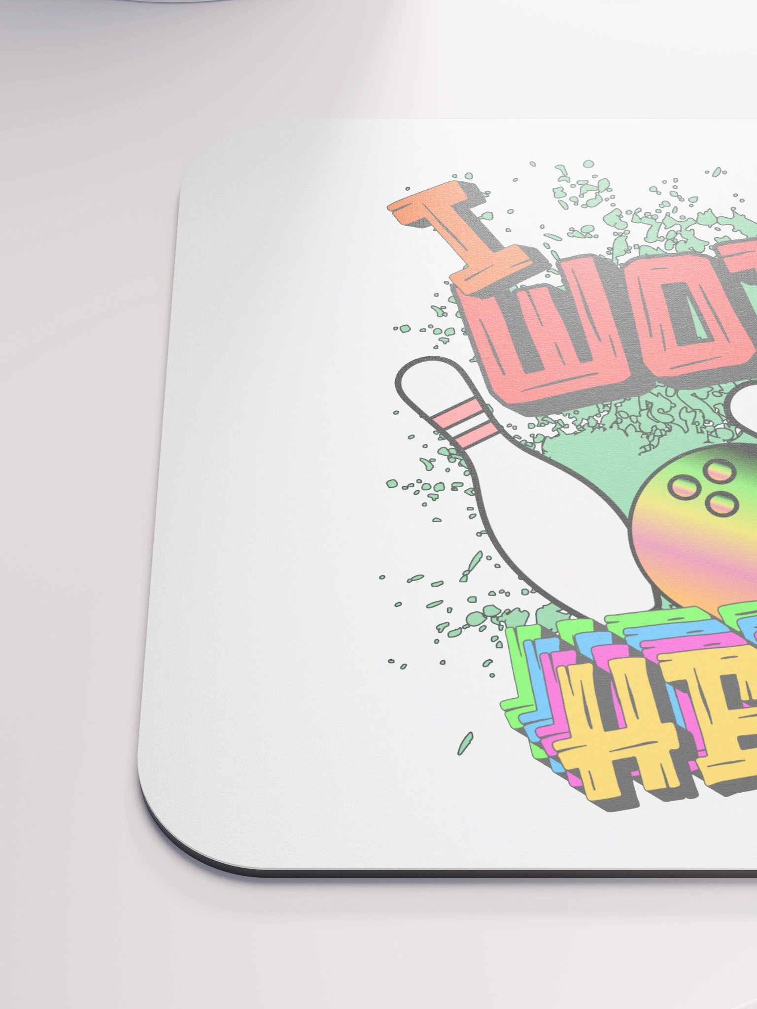 I Work Here Bowling Strike Zone Mouse Pad product image (6)